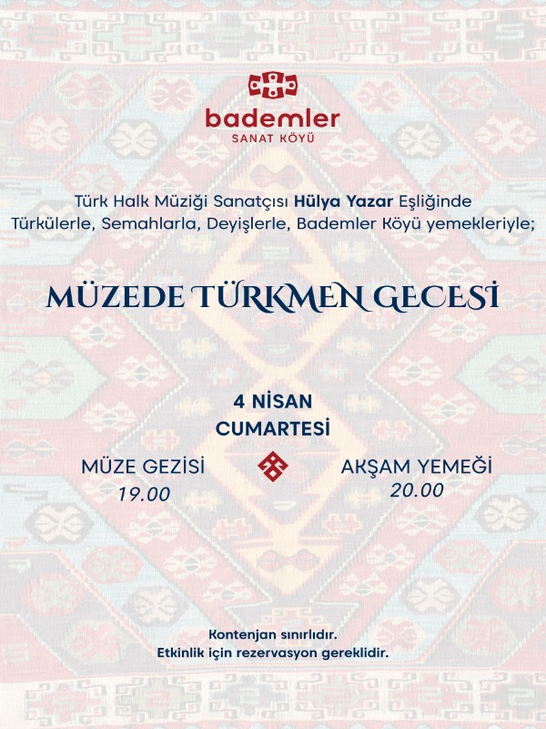 Müzede Türkmen Gecesi