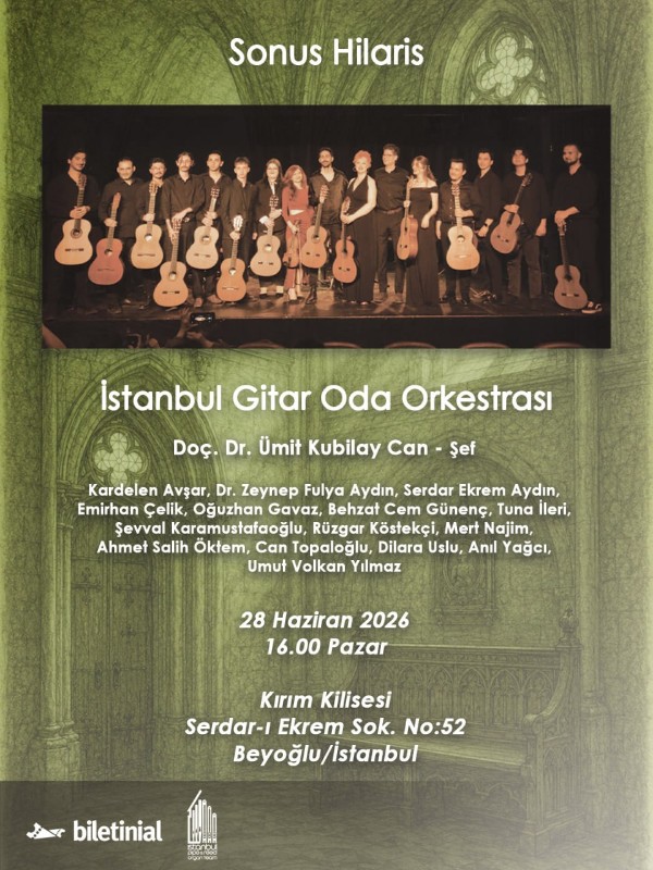 Sonus Hilaris – İstanbul Gitar Oda Orkestrası Konseri