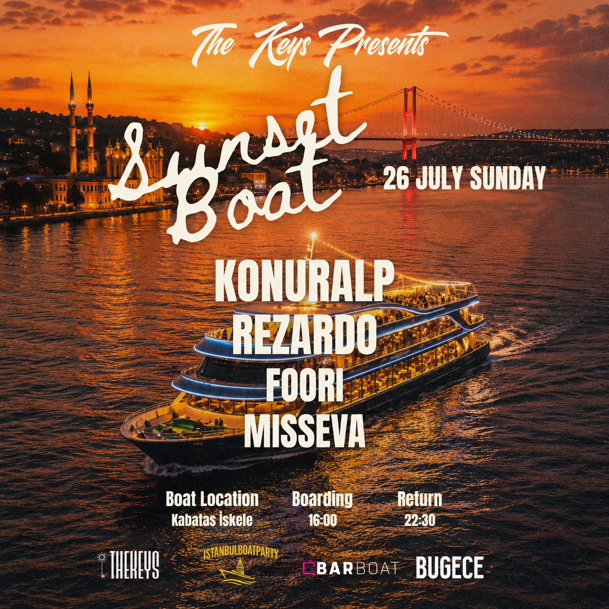 THE KEYS PRESENTS: SUNSET BOAT