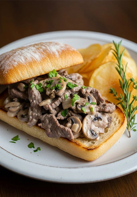 Beef Strogonof Sandwich Workshop