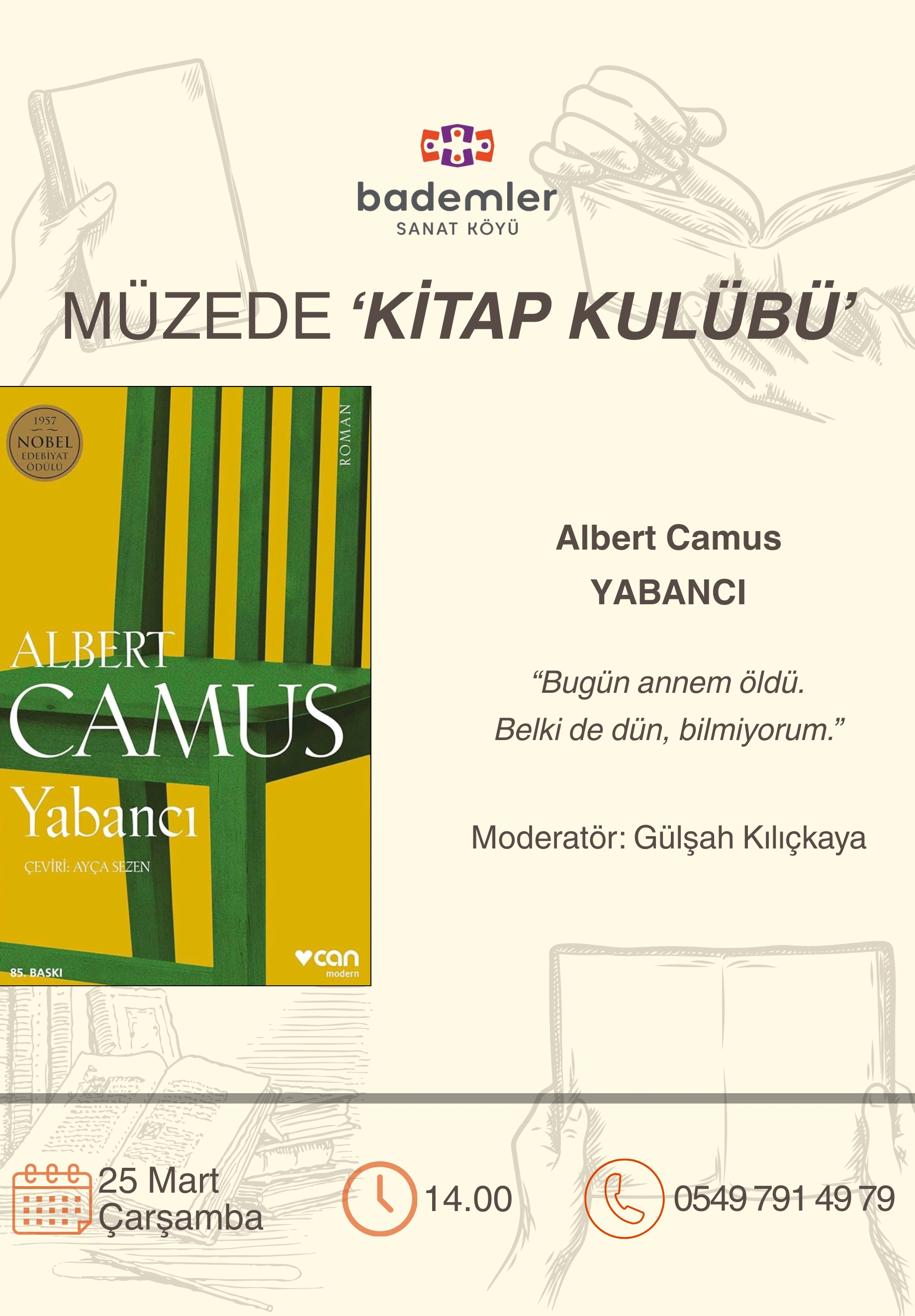 Müzede Kitap Kulübü: Albert Camus - Yabancı