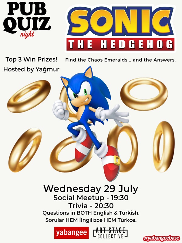 Pub Quiz on Sonic: Questions in Both English & Turkish
