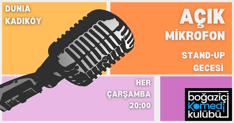 Kadıköy Açık Mikrofon Standup Gecesi - Boğaziçi Komedi Kulübü