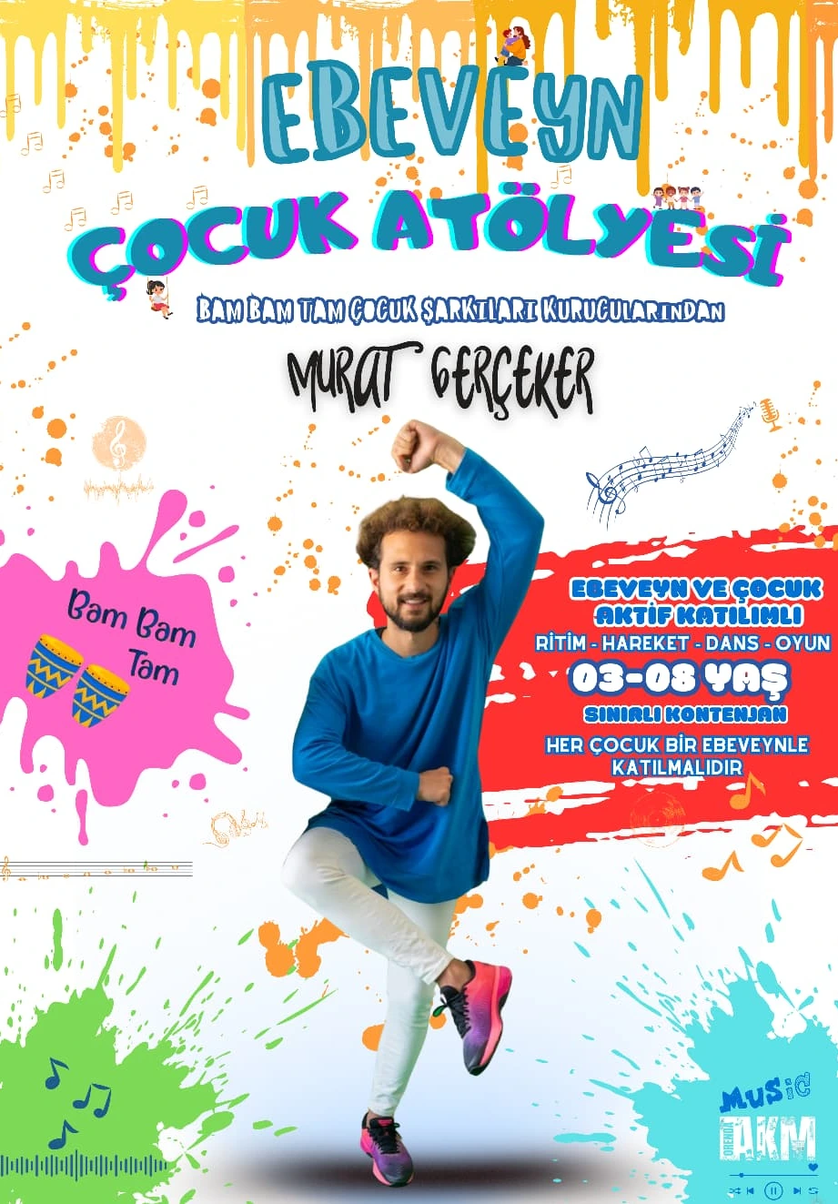 Bam Bam Tam Ebeveyn Çocuk Atölyesi