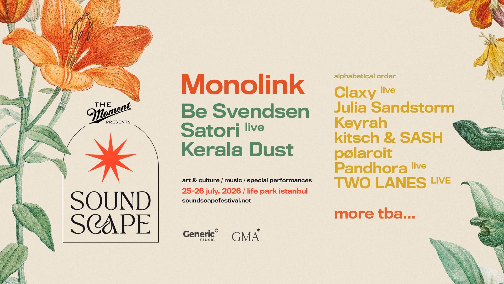 Soundscape Festival Istanbul 2026 - Kombine