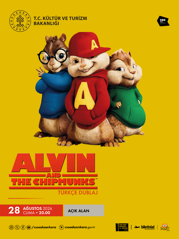 Açık Hava Sineması - Alvin and the Chipmunks / Alvin ve Sincaplar (Türkçe Dublaj)