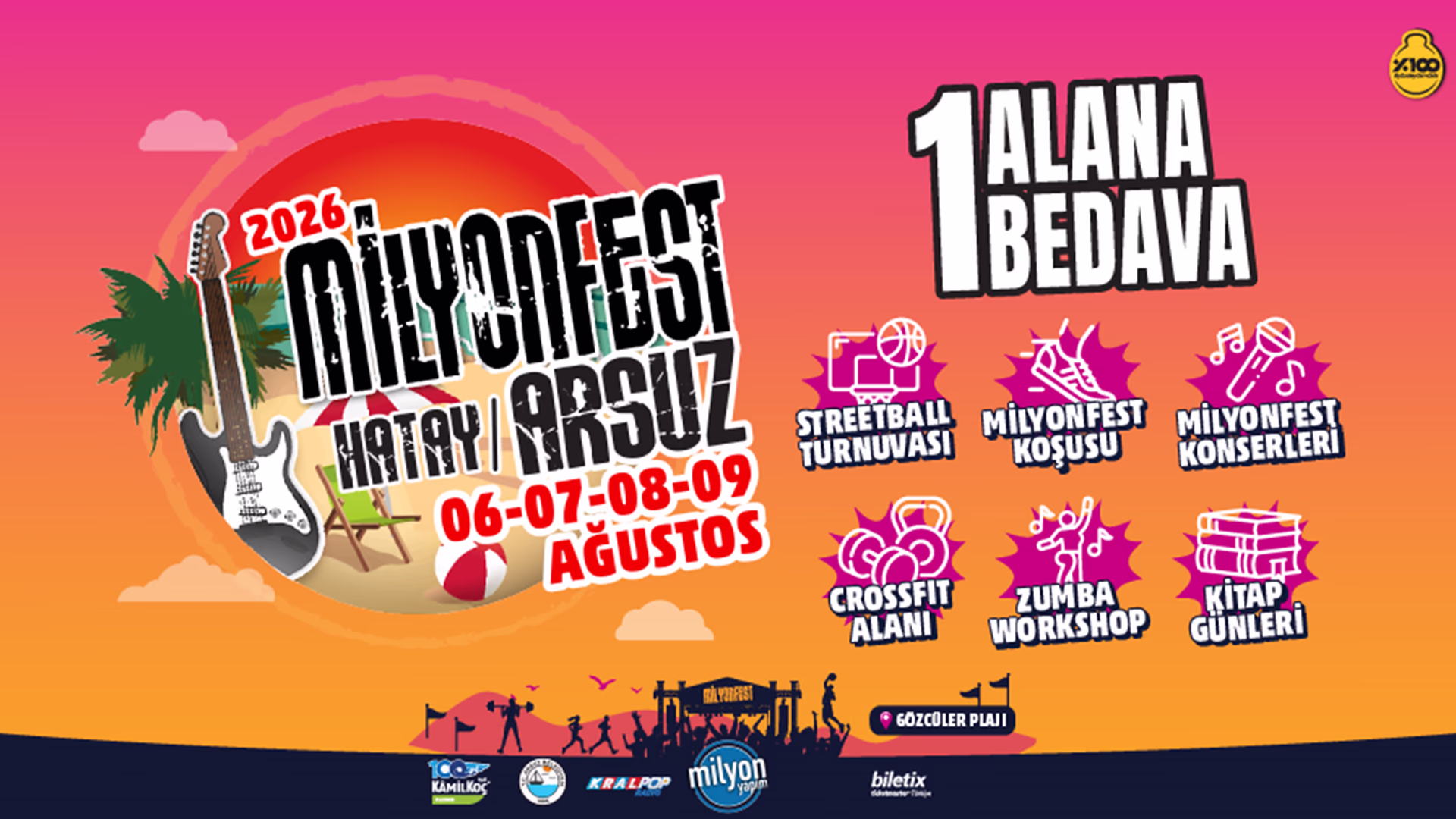 MilyonFest Arsuz 2026 - Kamp Kombine