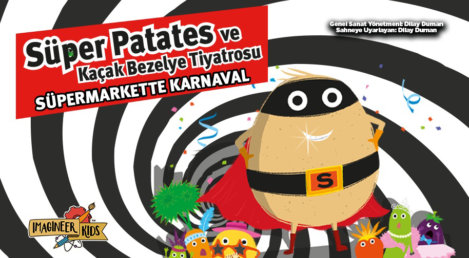 Süper Patates ve Kaçak Bezelye Süpermarkette Karnaval 
