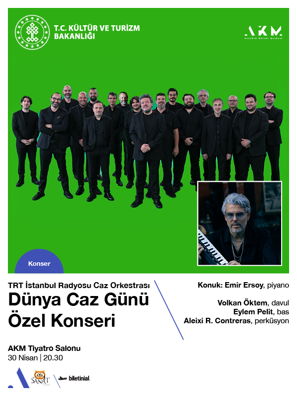 TRT İstanbul Radyosu Caz Orkestrası Dünya Caz Günü Özel Konseri