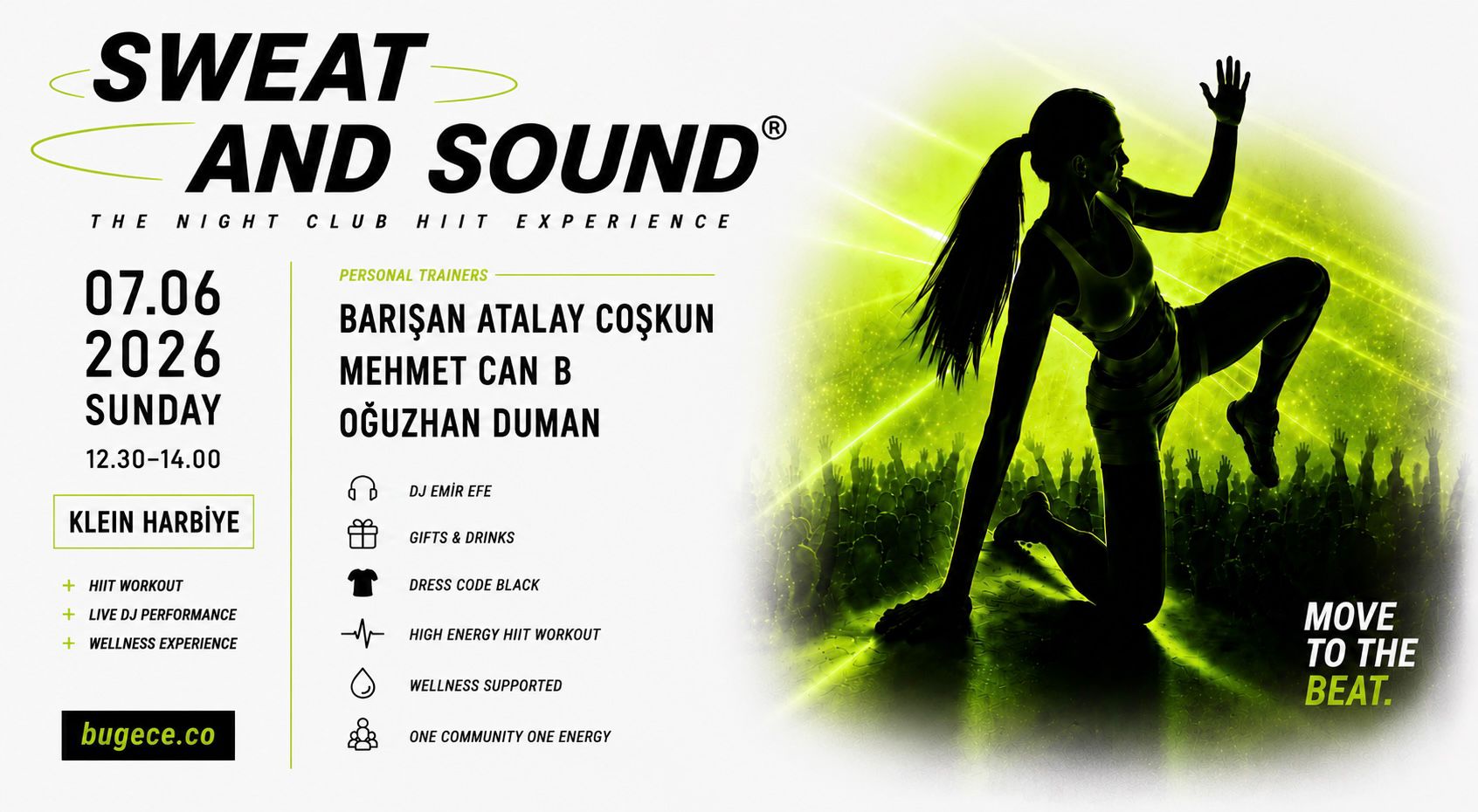 SWEAT AND SOUND — The Night Club HIIT Experience