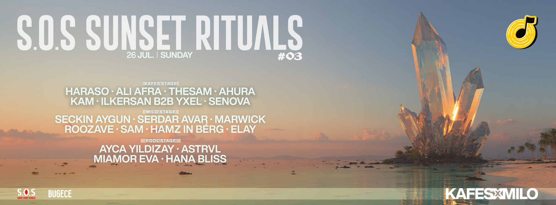 S.O.S SUNSET RITUALS #03 AT KAFES X MILO