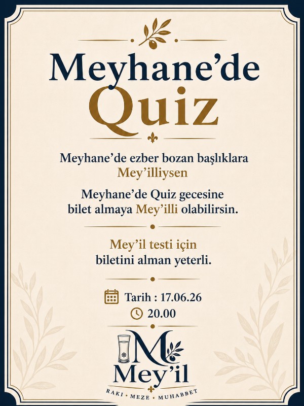 Meyhane’de Quiz