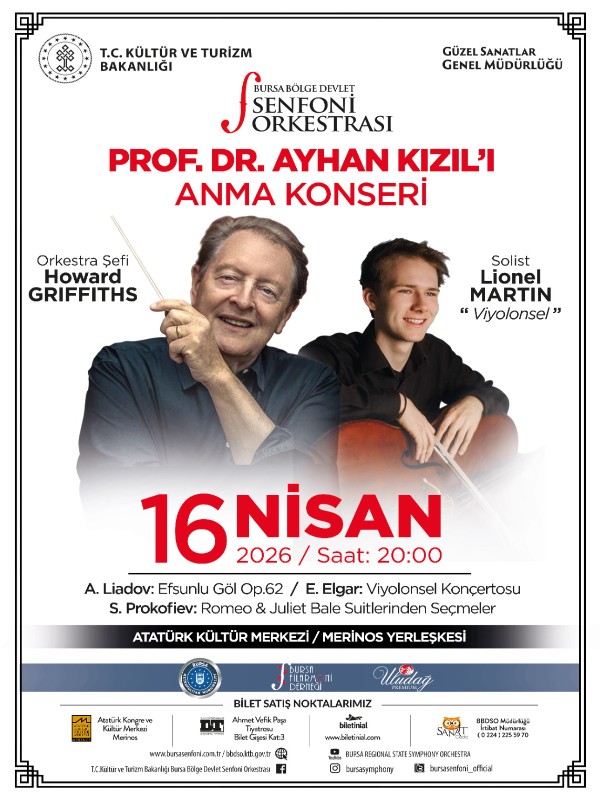16 Nisan Konseri - Bursa Bölge Devlet Senfoni Orkestrası