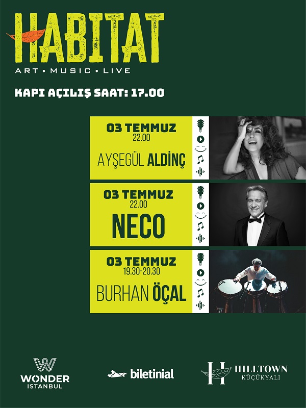 HABITAT Art Music Live-Burhan Öçal-Ayşegül Aldinç ft. Neco