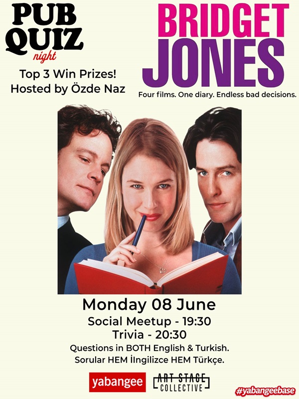 Pub Quiz Night on Bridget Jones: Questions in English and Turkish