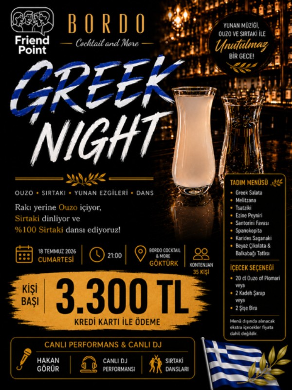 Greek Night @Bordo Cocktail & More